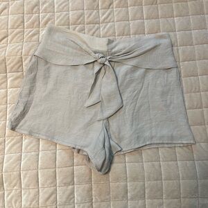 A. Byer High Waist Cream Women's Shorts